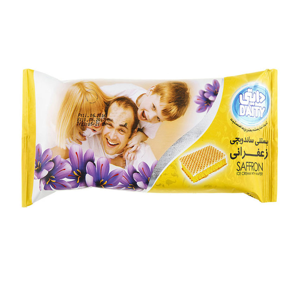 بستنی نونی زعفرانی دایتی